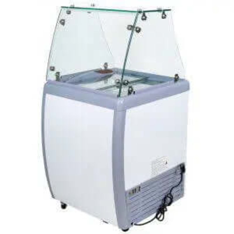 Ancaster DC/FG-150 Congélateur Commercial à Vitrine pour Crème Glacée de 26 Pouces