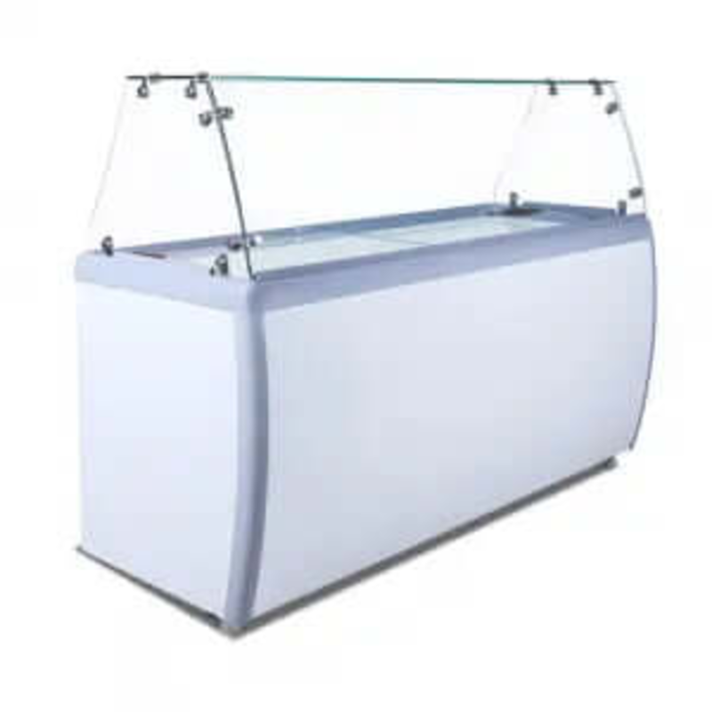 Ancaster Food Equipment – Vitrine de présentation à glace et gelato commerciale de 71 po (DC-560)