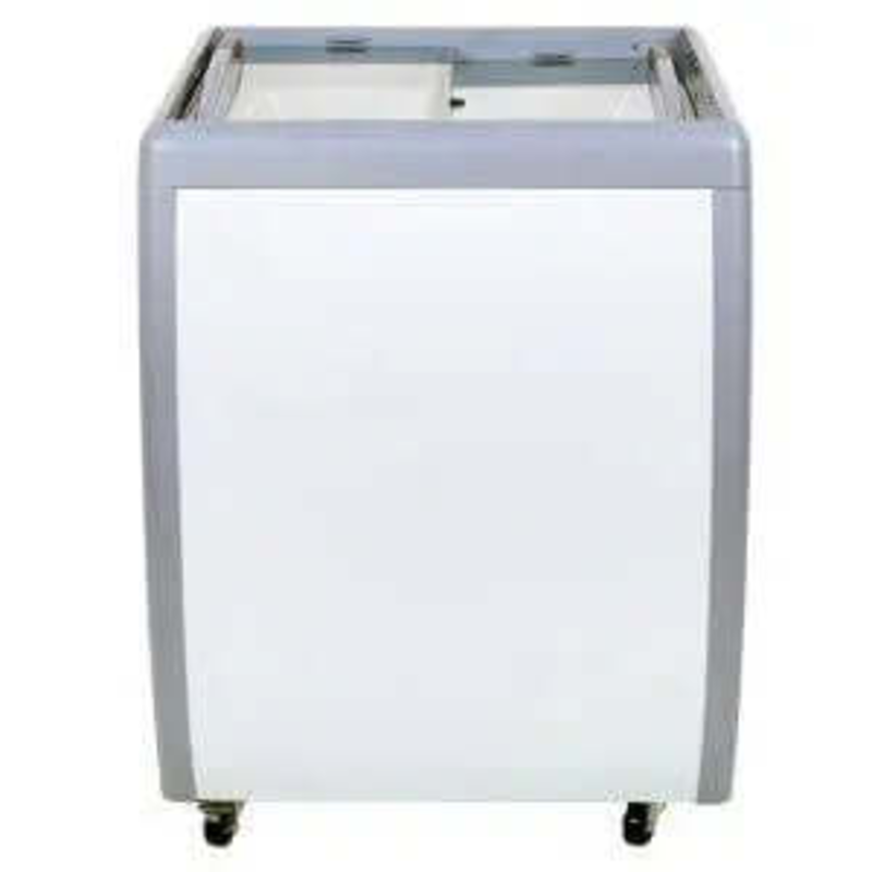Congélateur d'affichage de crème glacée Ancaster Food Equipment FG-150 de 26 pouces avec écran de protection en verre