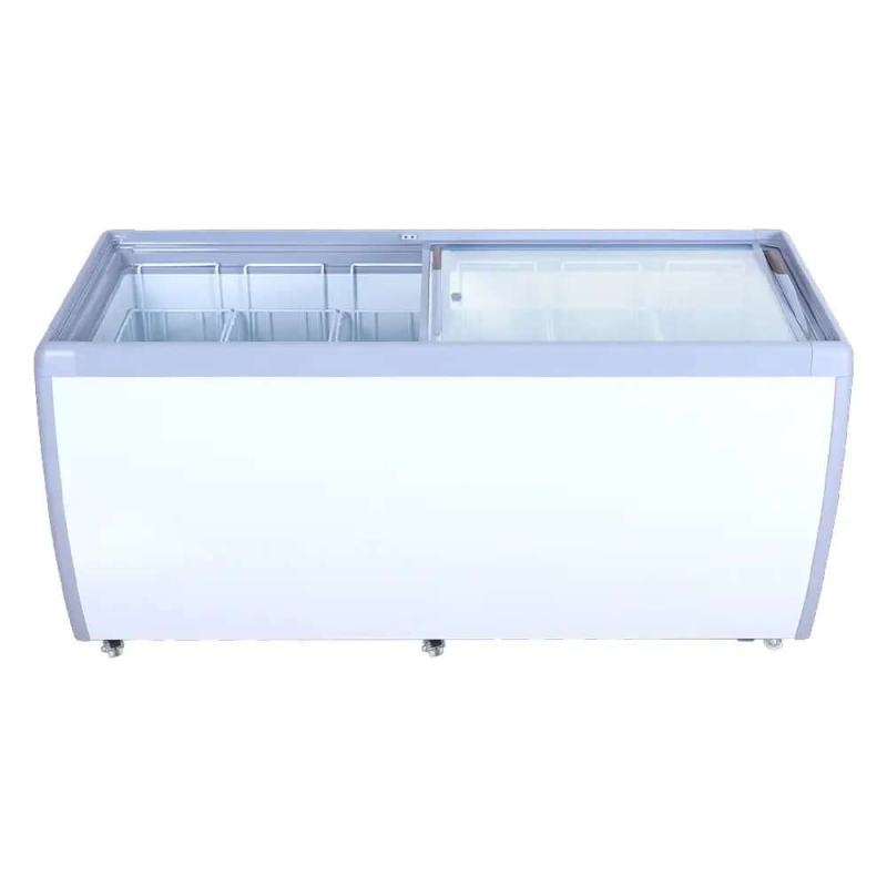 Vitrine à glaces commerciales Ancaster FG-560 de 71 pouces avec portes coulissantes en verre