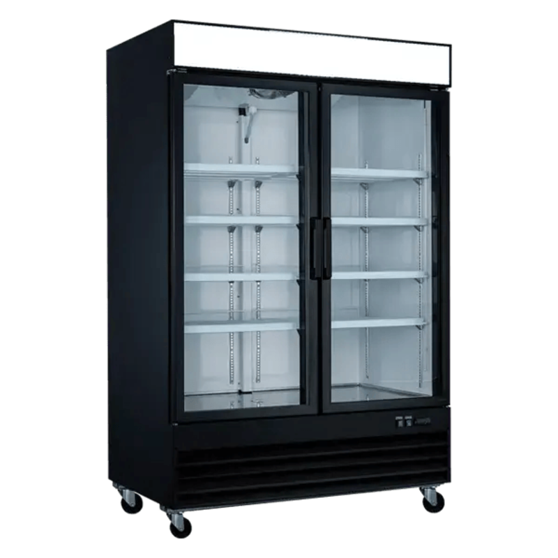 Ancaster Food Equipment AFE-G30 48-Inch 2-Door Glass Display Refrigerator (G768BM2F-HC)
