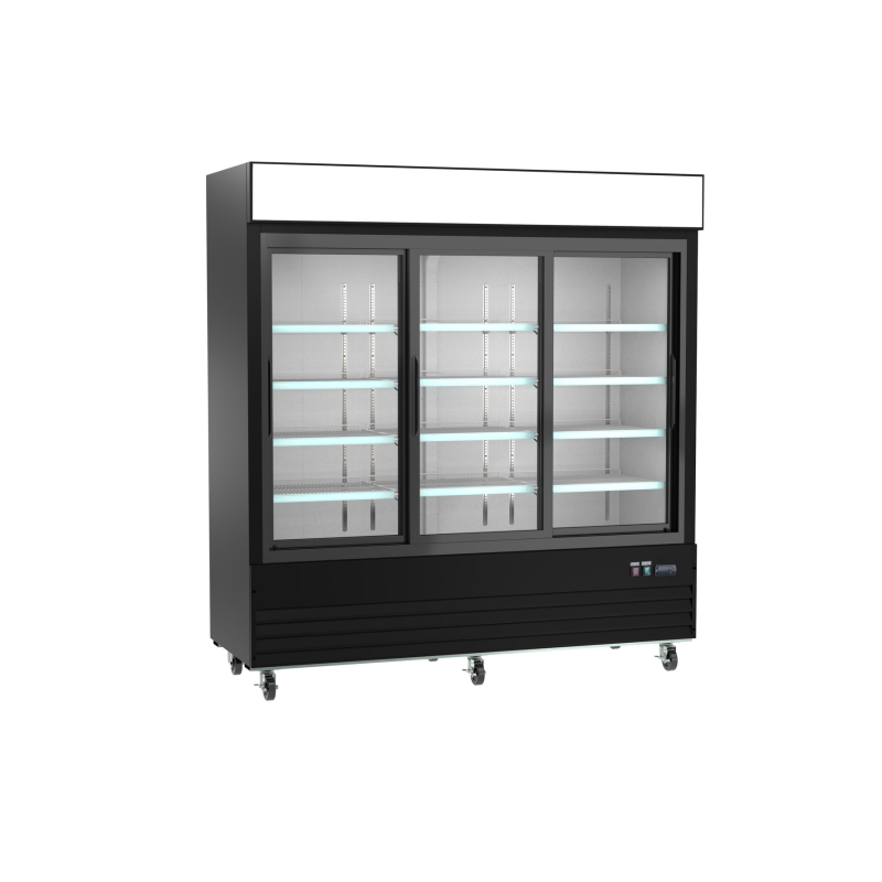 Ancaster Food Equipment AFE-G58 3-Door Sliding Glass Merchandiser Refrigerator