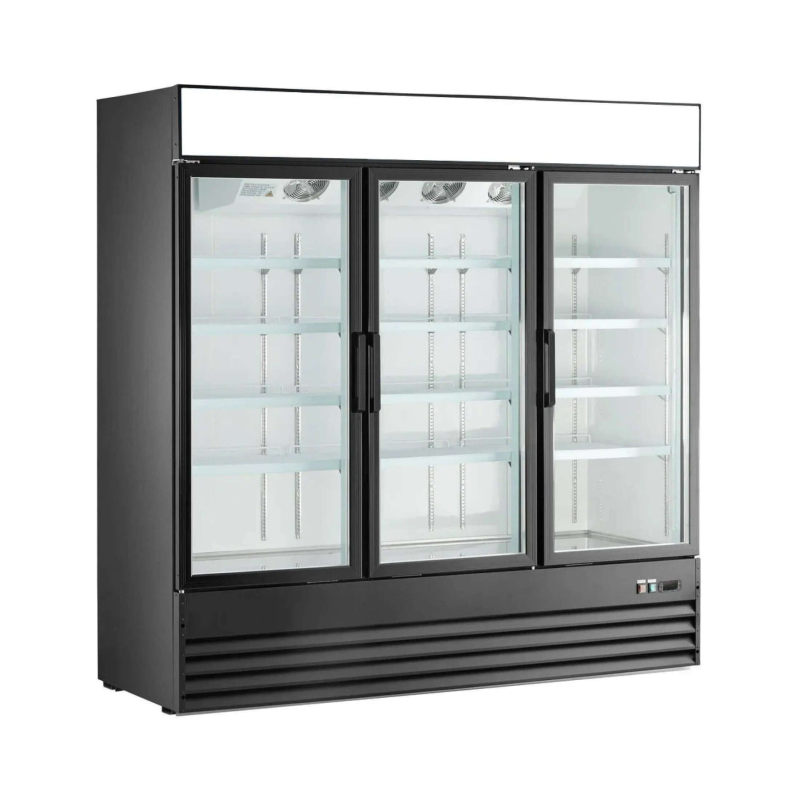 Ancaster Food Equipment AFE-G60 78.3-Inch Three-Door Glass Merchandiser Refrigerator
