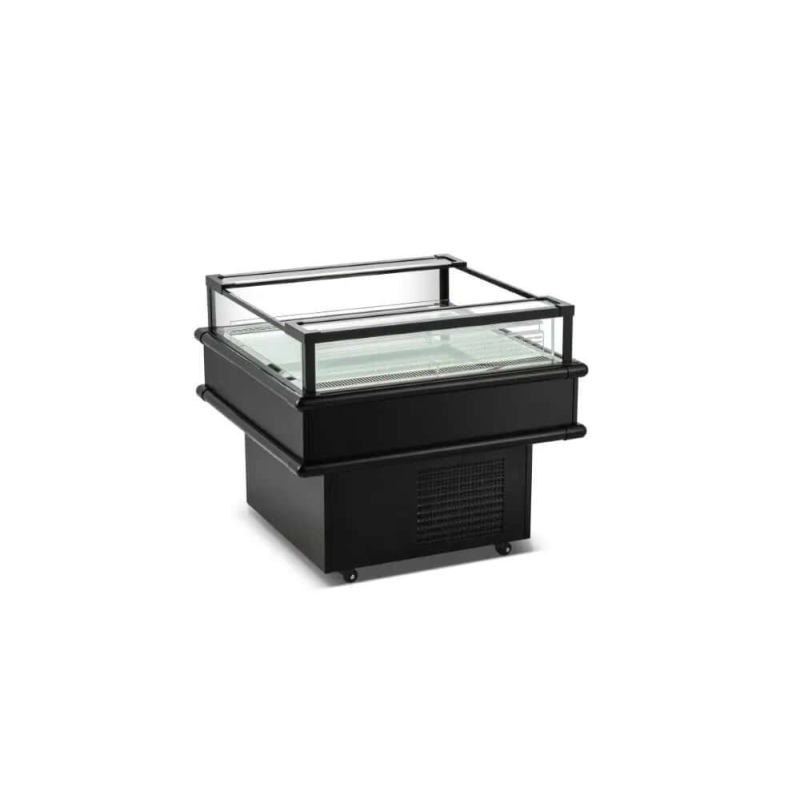 Vitrine îlot réfrigérée commerciale Ancaster Food Equipment IC38 de 37,5 pouces (119 litres)