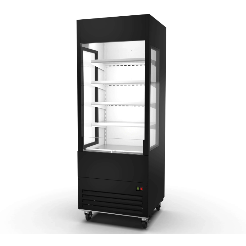 Réfrigérateur à affichage ouvert Ancaster OC-30G de 30 pouces avec côtés en verre