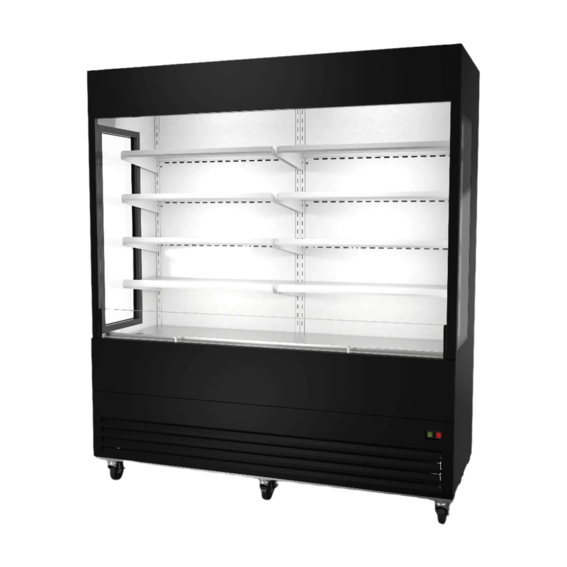 Réfrigérateur vitré ouvert Ancaster AFE-OC-72G de 72 pouces
