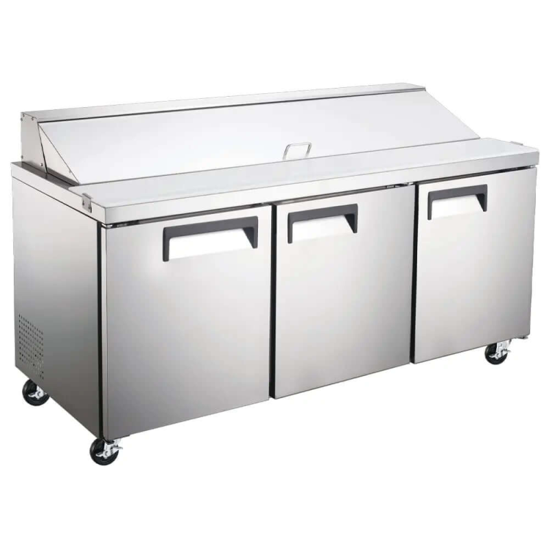Ancaster AFE-PTS-70 Commercial 70-Inch 3-Door Sandwich & Salad Prep Table