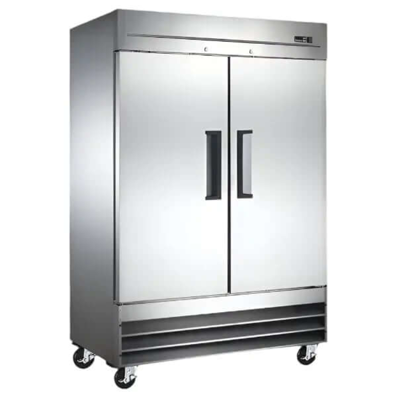 Ancaster SC47 Réfrigérateur commercial à double porte pleine de 47 pi³ et de 54 po