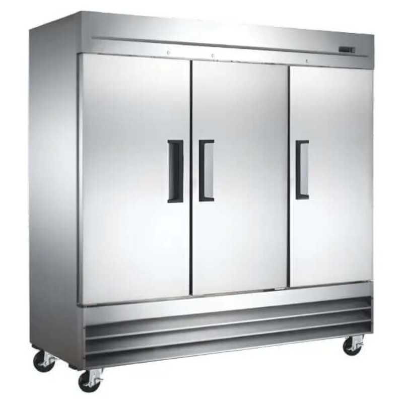 Réfrigérateur commercial Ancaster AFE SC72 à portée de main, solide, 3 portes (81 po)