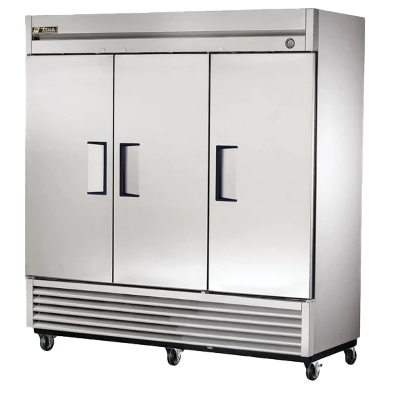 Réfrigérateur commercial solide à trois portes True T-72 remis à neuf - 198,4 cm