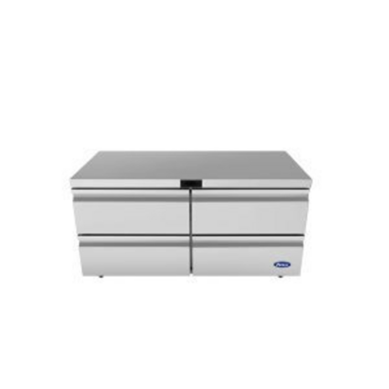 Réfrigérateur de comptoir commercial Atosa AUR60D4 60" avec 4 tiroirs