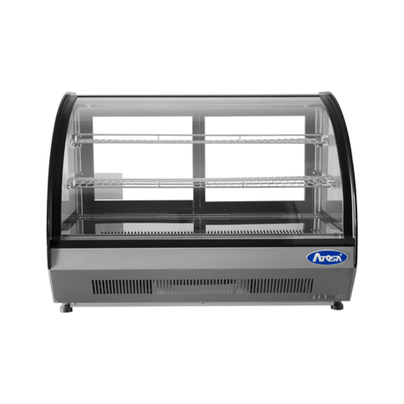 Atosa CRDC-46 Vitrine réfrigérée de comptoir de 35,5 po avec vitre incurvée
