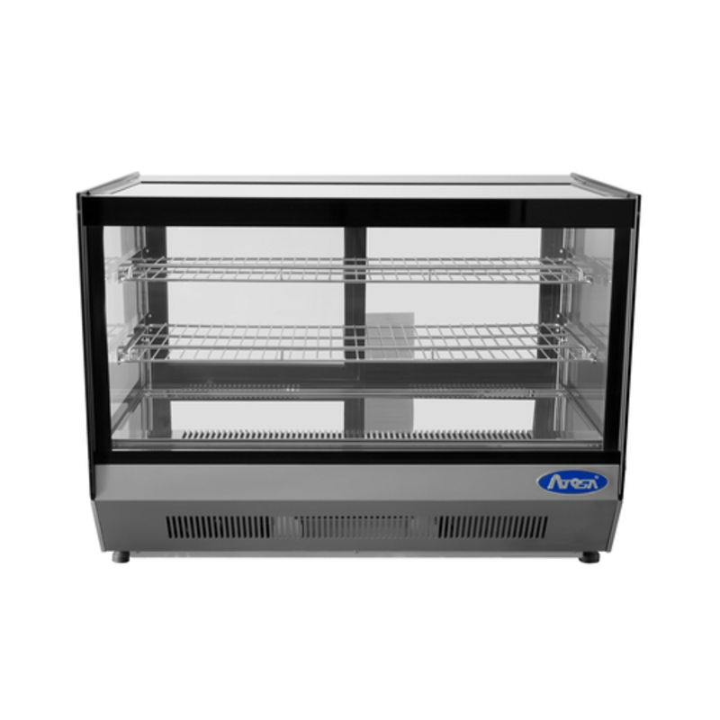 Vitrine réfrigérée de comptoir Atosa CRDS-56 avec verre droit de 35,5 pouces, 5,6 pi³