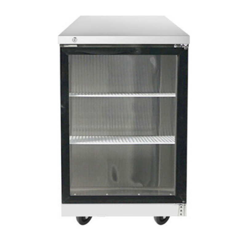 Atosa MBB23GGR Refroidisseur arrière de bar commercial 1 section de 23 pouces avec porte vitrée