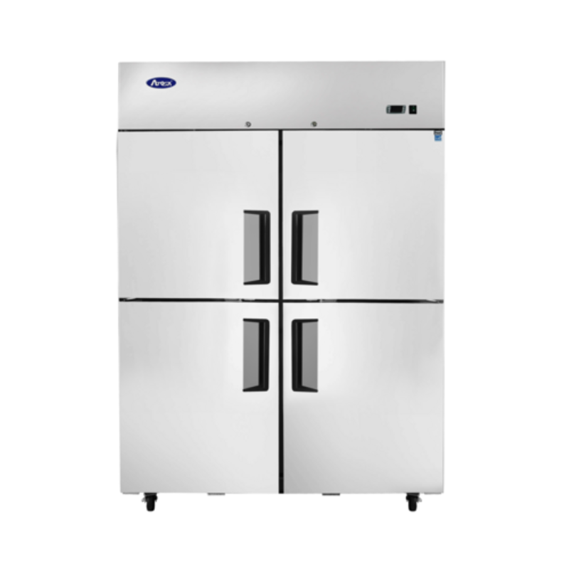 Atosa MBF8011GR Réfrigérateur commercial pleine hauteur à demi-portes pleines de 131,4 cm