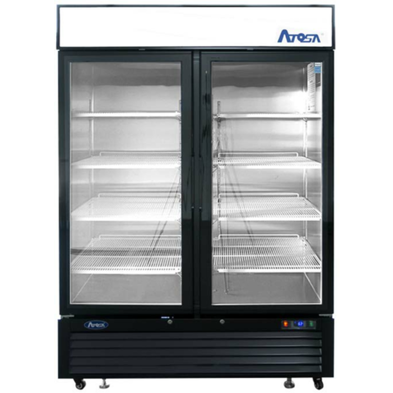 Atosa MCF8721ES 54.4-Inch Double Glass Door Merchandising Freezer