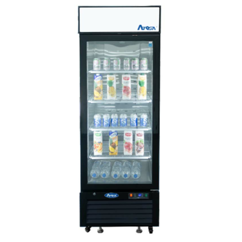 Réfrigérateur commercial Atosa 314,3 L à porte vitrée – MCF8725GR