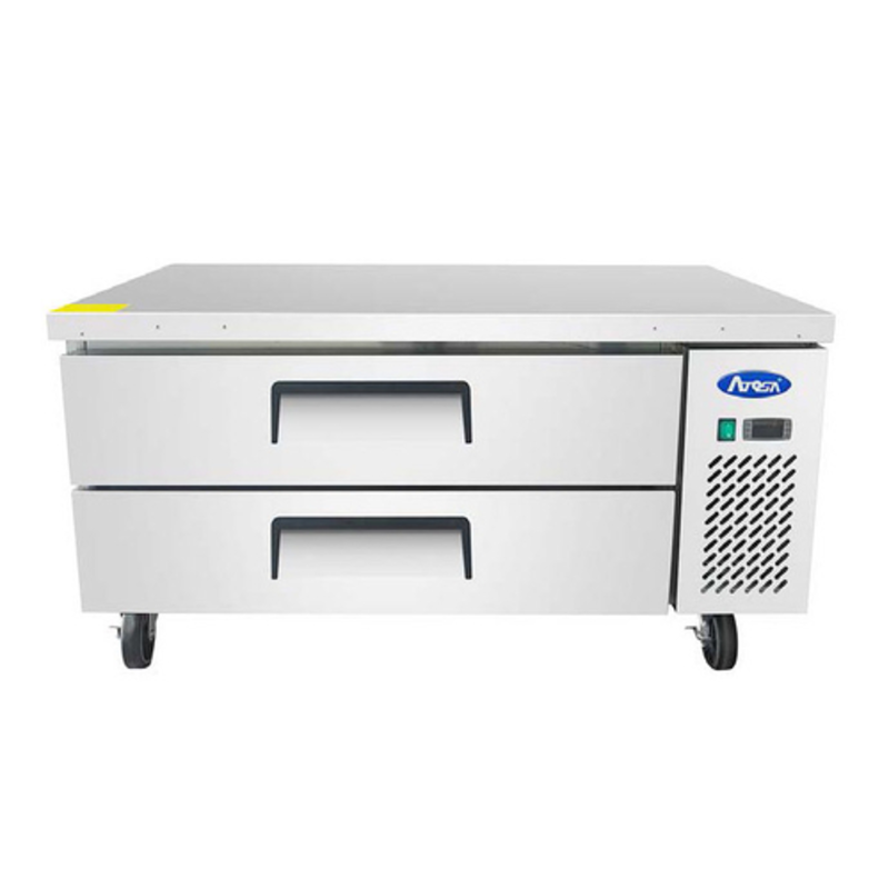 Atosa MGF8450GR Base réfrigérée de chef à 2 tiroirs de 122 cm et support d'équipement