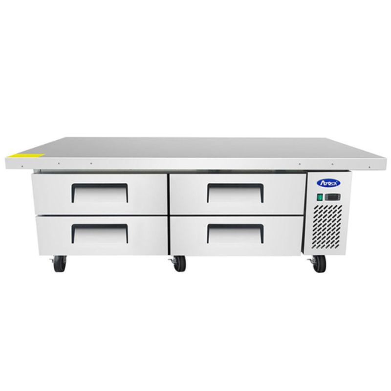 Atosa MGF8454GR Meuble de cuisine réfrigéré et support d'équipement commercial de 76 pouces