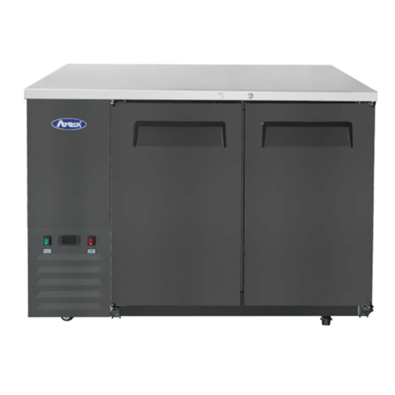 Armoire réfrigérée de bar arrière à portes pleines, profondeur peu encombrante, Atosa SBB48GRAUS2, 11,5 pi³, 48 po