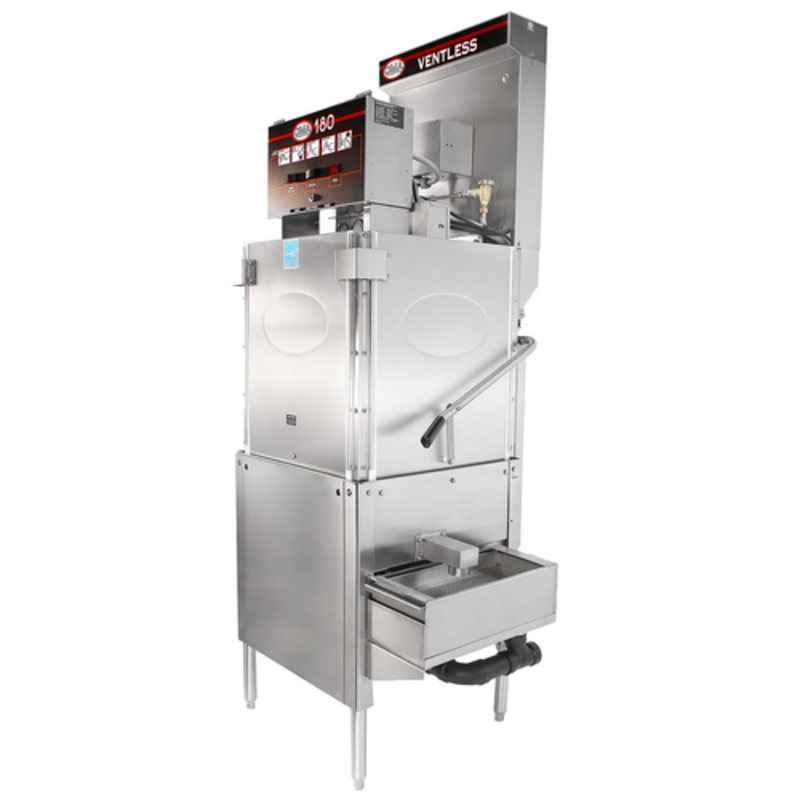 Lave-vaisselle à capot CMA Dishmachines 180-VL TALL haute température sans ventilation - 40 casiers/h