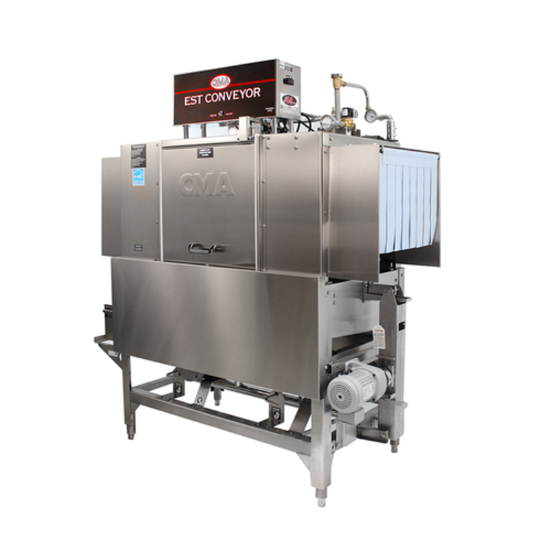 Lave-vaisselle à convoyeur CMA Dishmachines EST-44 Energy Mizer de 44 pouces - 249 casiers/heure