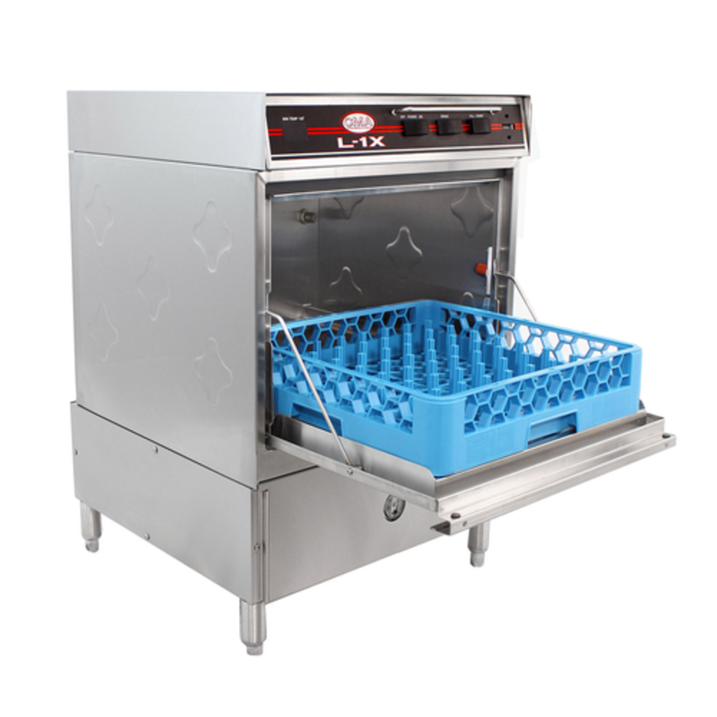 Lave-vaisselle basique encastrable CMA Dishmachines L-1X basse température de 61 cm avec élément chauffant de maintien