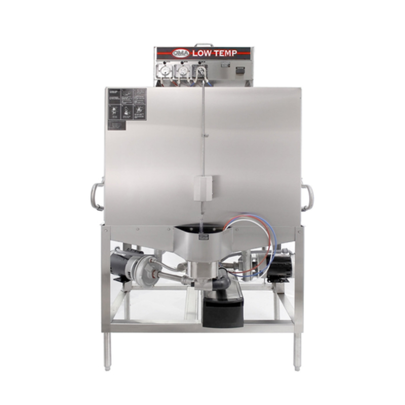 Lave-vaisselle à capot CMA Dishmachines S-B Double-Rack pour casseroles et poêles, 80 casiers/heure