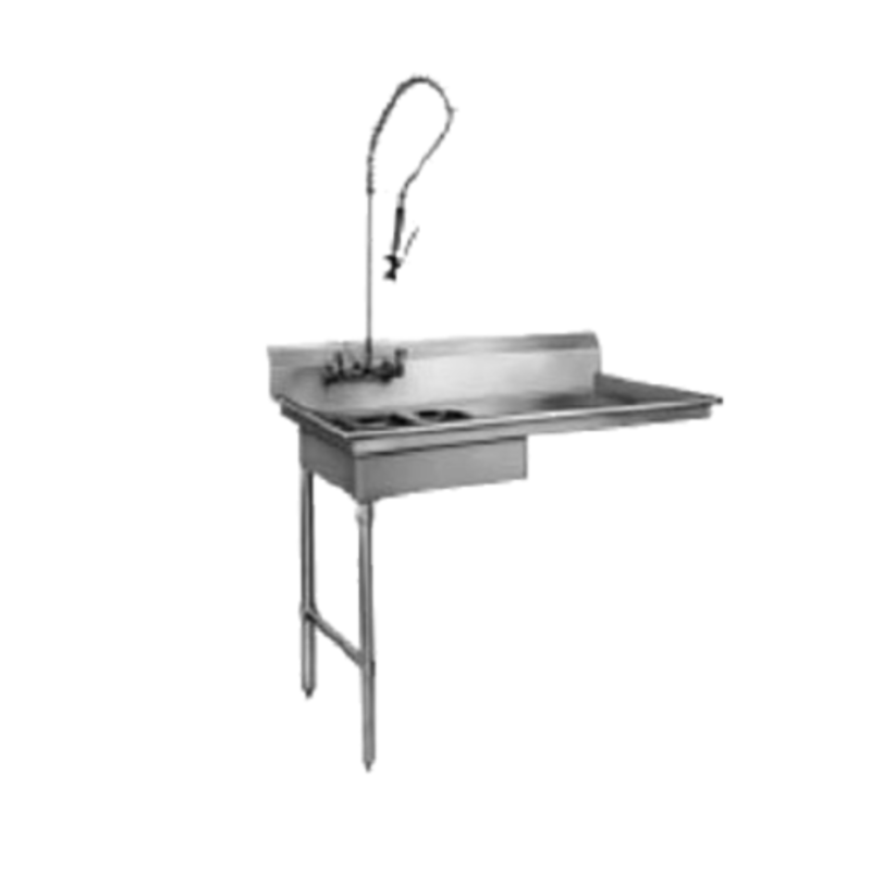 CMA Dishmachines Table à vaisselle basse sale côté gauche 48 pouces SL-U