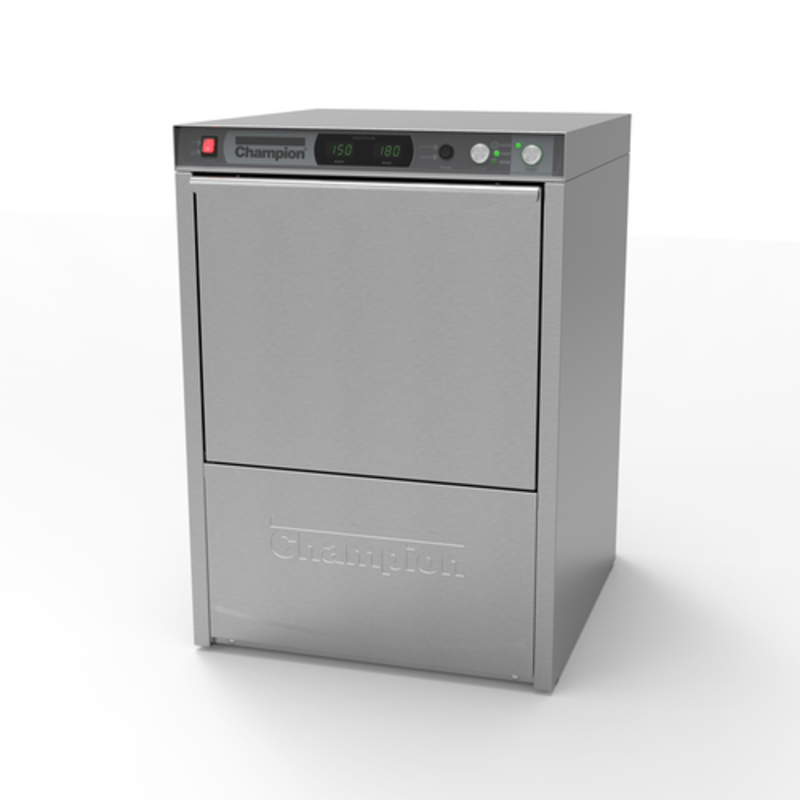 Lave-vaisselle de comptoir à haute température Champion UH330B de 24 pouces avec récupération de chaleur