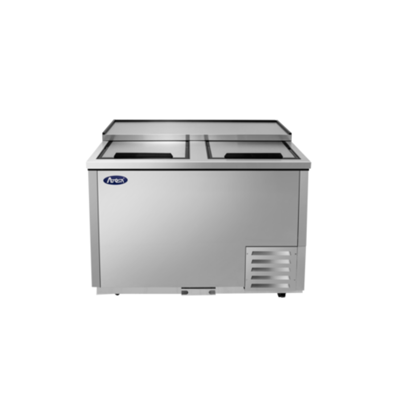 CookRite by Atosa MBGF48GR Congélateur commercial à porte coulissante de 125,7 cm, 370,9 litres