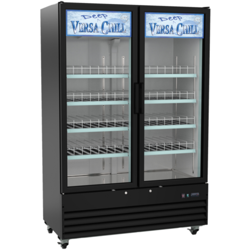 Réfrigérateur commercial pour boissons à deux portes, froid statique, 54 pouces, EFI C2Z-54GDVCX