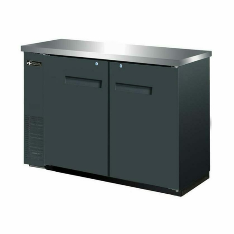 EFI CBBDR2-48CC 48.8-Inch Two-Door Refrigerated Back Bar Cabinet