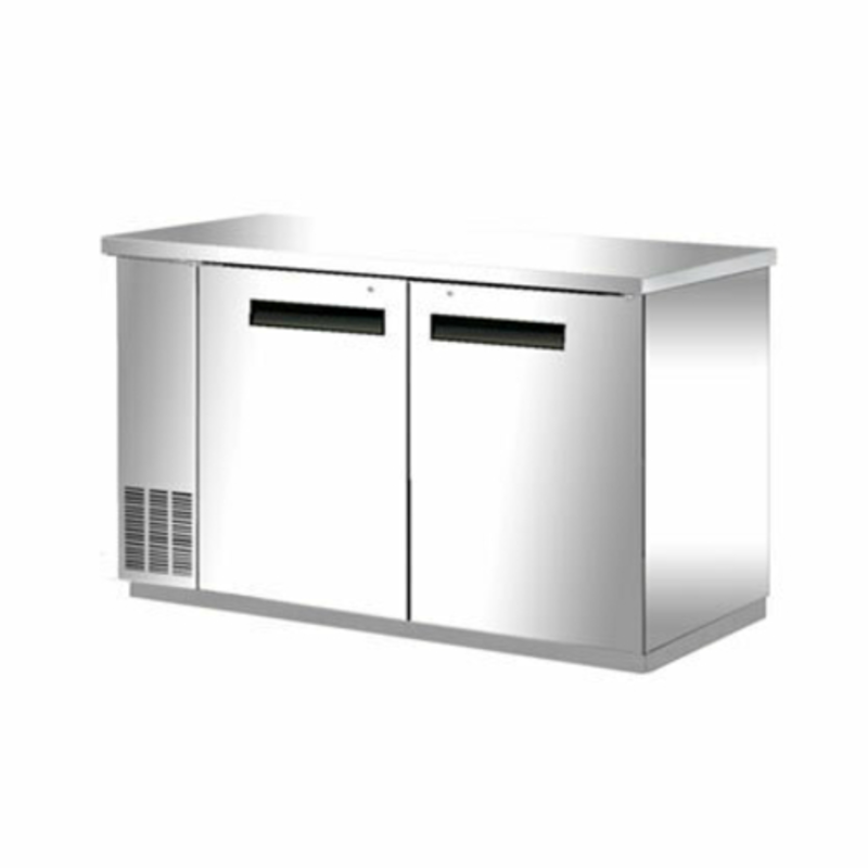 EFI CBBSDR2-60CC Classic-Chill 60.8-Inch Solid Door Stainless Steel Back Bar Cooler