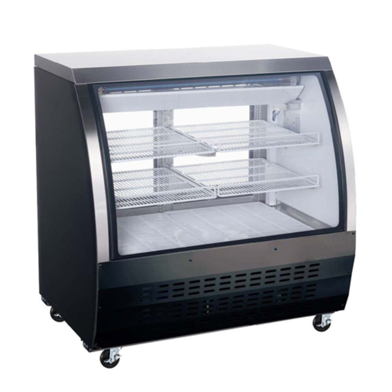 Vitrine réfrigérée courbe à charcuterie EFI CDC-36, 36,25 pouces, 12 pi³