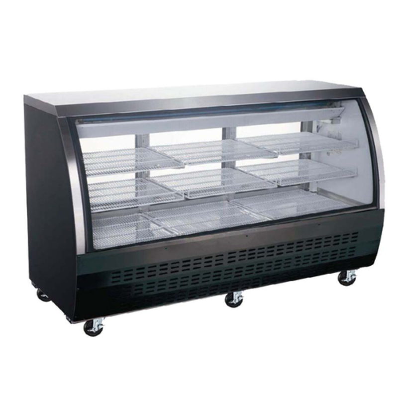 Vitrine Réfrigérée Courbe à Charnières EFI CDC-64 64 Pouces