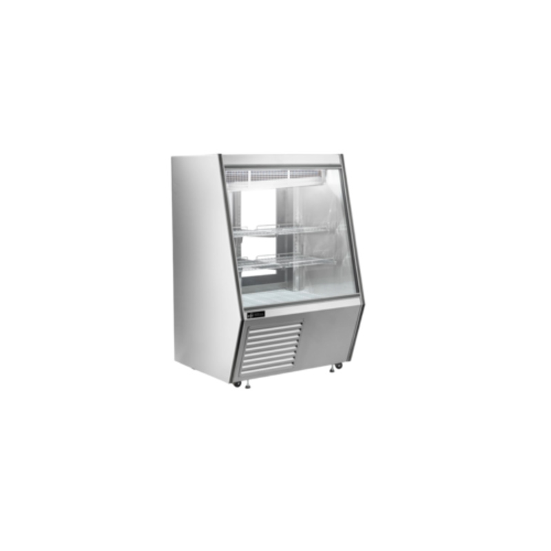 Vitrine réfrigérée de comptoir en acier inoxydable EFI CDCSS-36, 36,3 po