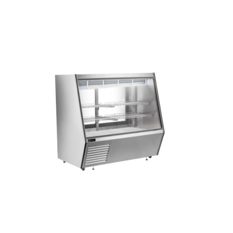 Vitrine de charcuterie réfrigérée à vitre plate EFI CDCSS-60 de 28,5 pi³