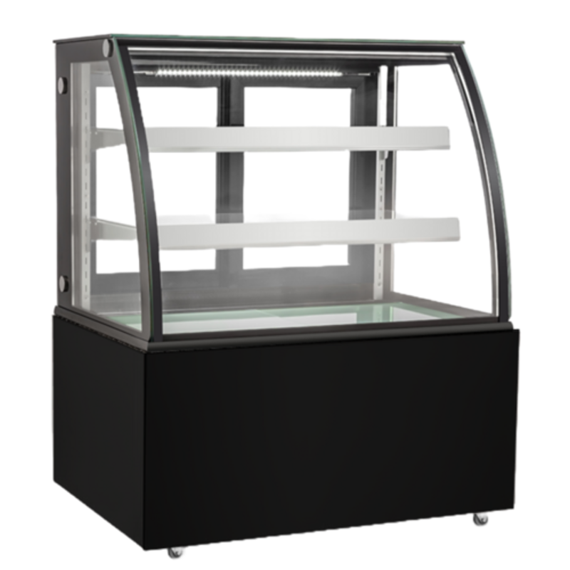 Vitrine de charcuterie à verre courbé EFI CGCM-5947 de 59 po, 17,6 pi³