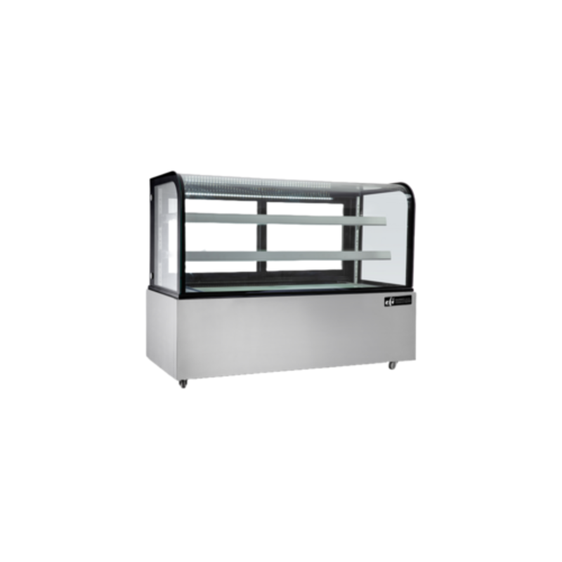 EFI CGCM-7348 72-Inch Curved Glass Bakery Display Refrigerator