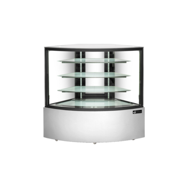 EFI CGCRM-5956 58.4" Refrigerated Corner Deli & Bakery Display Case - 15.5 Cu. Ft.