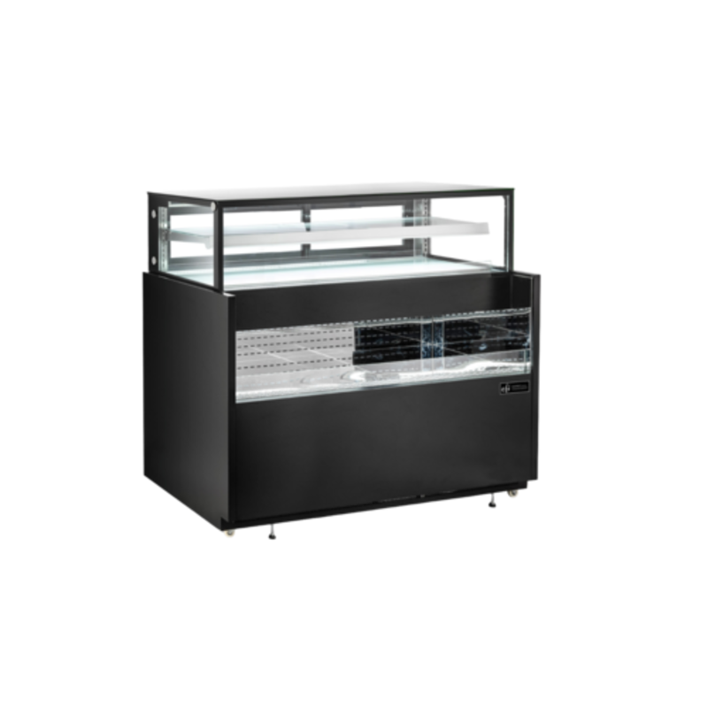 Vitrine réfrigérée double EFI CGOMD-7260 de 71,7 po en noir