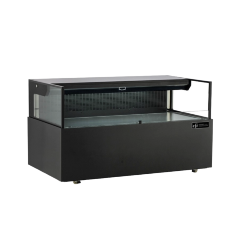 Vitrine réfrigérée ouverte noire de 59 pouces série EFI CGOMS-6034 Versa