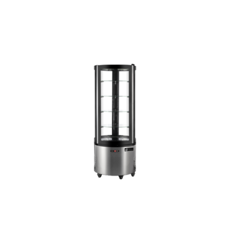 Vitrine réfrigérée de boulangerie ronde EFI CGRM-2771 Versa Series de 26,7 pouces