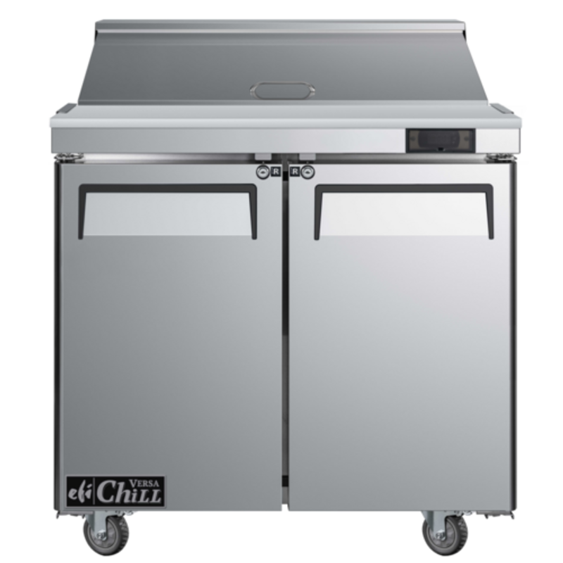 Table de préparation réfrigérée commerciale EFI Versa Chill 36 po CSDR2-36VC