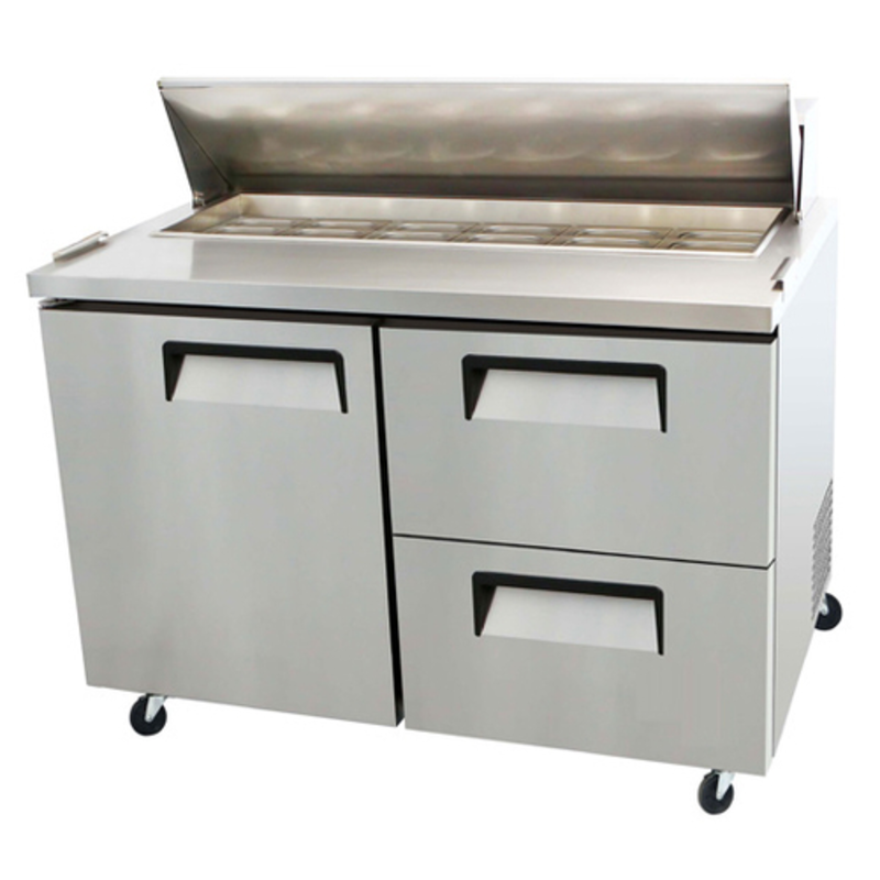 EFI CSDW2-48VC Station de préparation réfrigérée Versa-Chill de 48,2 pouces avec porte et tiroirs