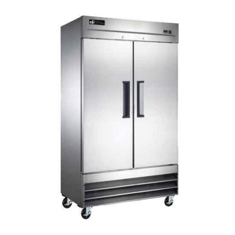 Congélateur commercial armoire double à portes pleines EFI F2-39VCX, 39,5 po, 26,5 pi³