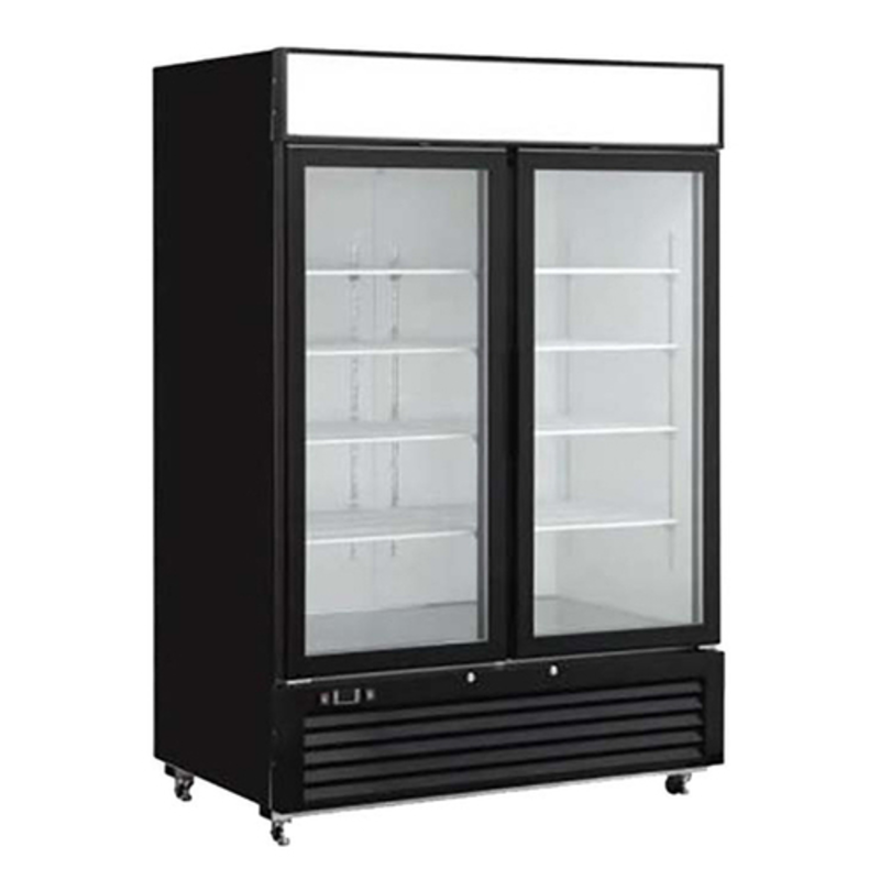 Congélateur de présentation commercial à double porte vitrée 48 pouces EFI F2-48GDVC