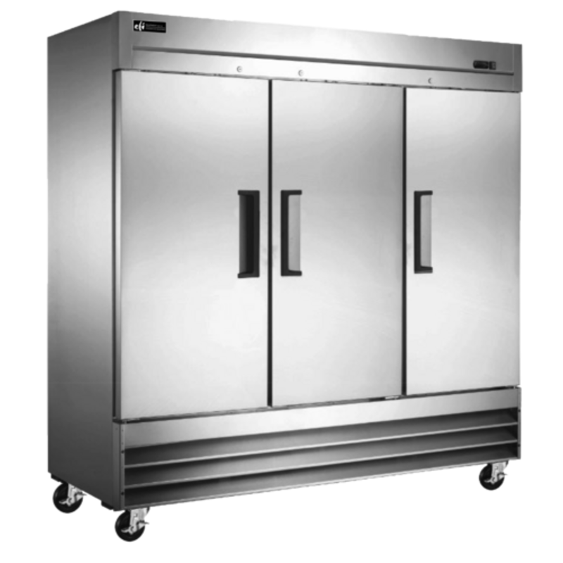 Congélateur commercial armoire froide, 3 portes, 72 pi³, gamme X-Line, EFI F3-82VCX