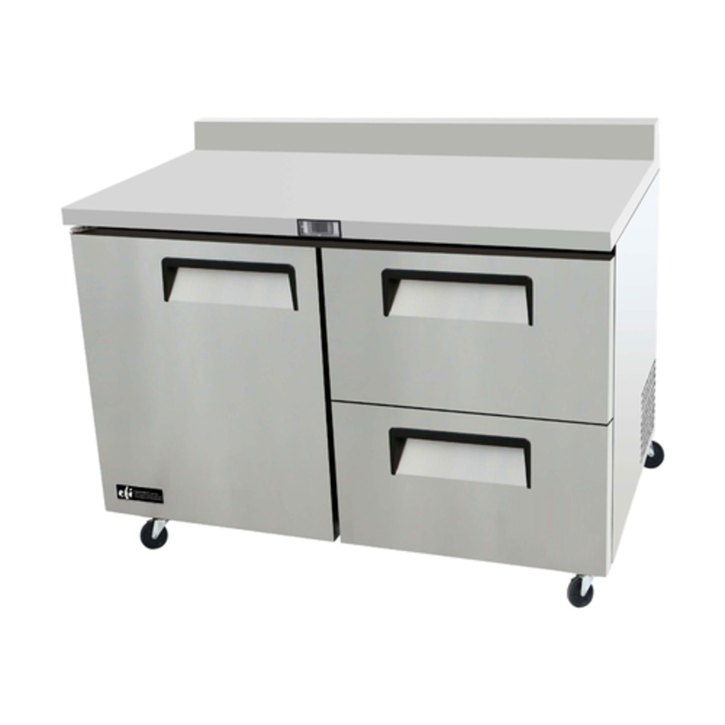 Congélateur de comptoir commercial à tiroirs EFI Versa-Chill FWDW2-48VC de 48 pouces